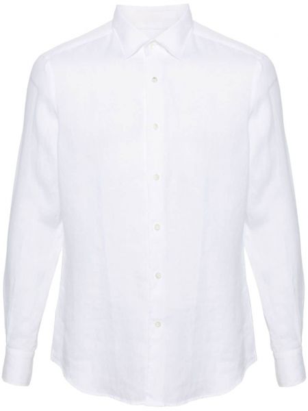 Λινό πουκάμισο Glanshirt λευκό