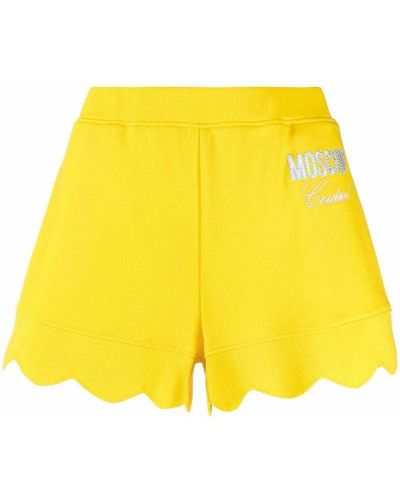 Bomull shorts Moschino gul