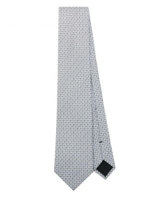 Jedwabny krawat z nadrukiem Brioni