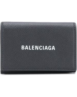 Peňaženka s potlačou Balenciaga čierna