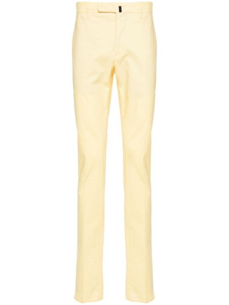 Παντελόνι με ίσιο πόδι Incotex κίτρινο
