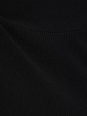 Μακρυμάνικη μίντι φόρεμα Dion Lee μαύρο