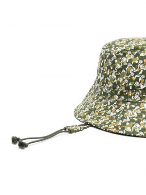 Cepure ar ziediem ar apdruku A.p.c. zaļš