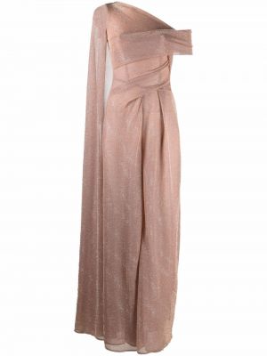 Drapert jumpsuit med brede ben Talbot Runhof rosa