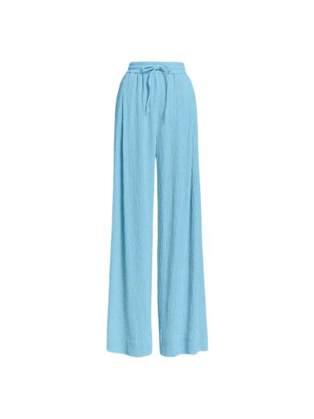 Szerokie spodnie Essentiel Antwerp niebieskie