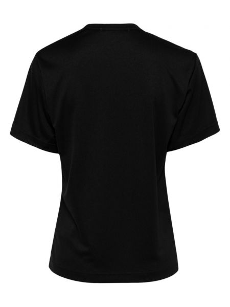 T-shirt à volants en jersey Comme Des Garçons noir