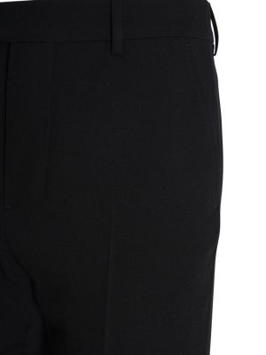 Mohérové vlněné kalhoty Ami Paris černé