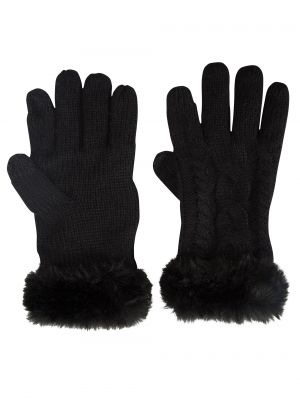 Rękawiczki z futerkiem Mountain Warehouse czarne