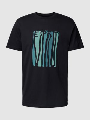 Koszulka z nadrukiem Esprit czarna