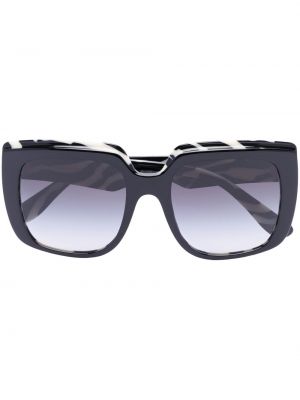 Okulary przeciwsłoneczne oversize w zebrę Dolce & Gabbana Eyewear