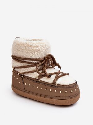 Зимни обувки за сняг с изолация Kesi кафяво