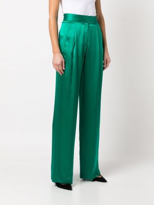 Kalhoty relaxed fit Michelle Mason zelené
