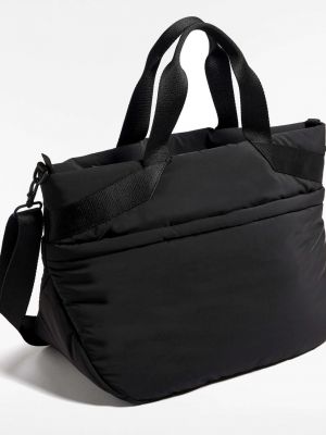 Спортивная сумка с карманами Oysho черная