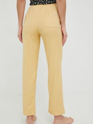 Pantaloni cu talie înaltă Billabong galben