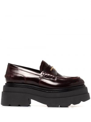 Chunky skinn loafers Alexander Wang rød