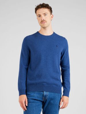 Džemper s melange uzorkom Polo Ralph Lauren plava