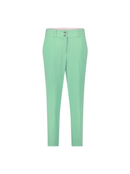 Spodnie z wysoką talią eleganckie Betty & Co zielone