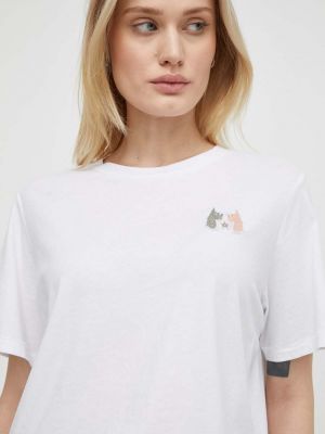 Koszulka bawełniana w gwiazdy G-star Raw biała