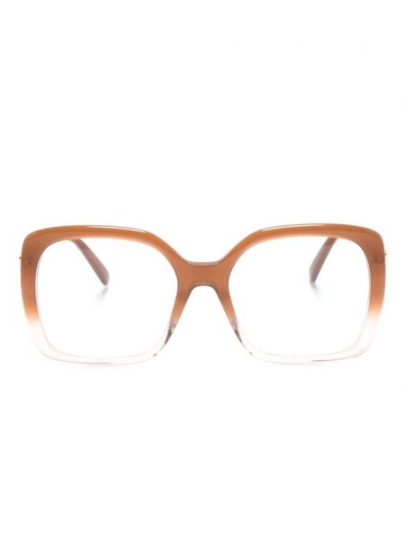 Oversized okuliare Stella Mccartney Eyewear béžová