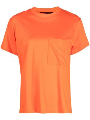 Koszulka bawełniana z kieszeniami Sofie Dhoore pomarańczowa