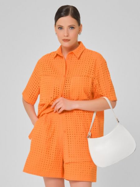 Оранжевая блузка Stilla