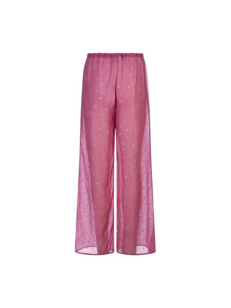 Spodnie relaxed fit Oséree różowe