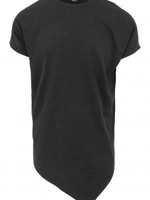 Asimetriškas marškinėliai Urban Classics juoda