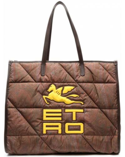 Paisley shoppingbag Etro brun