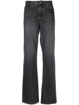 Relaxed fit flare jeans Wooyoungmi svart