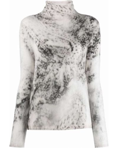 Jersey con estampado de tela jersey con estampado abstracto Luisa Cerano gris