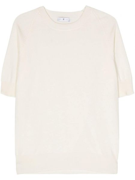 Βαμβακερή μπλούζα Pt Torino λευκό