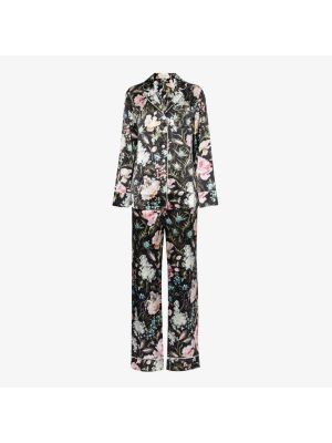 Шелковый пижамный комплект Lila с цветочным принтом Olivia Von Halle, esme