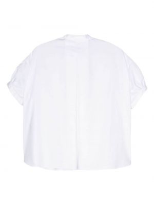 Chemise plissée Aspesi blanc