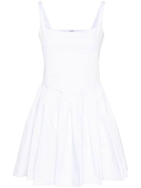 Плисирана права рокля без ръкави Maje бяло
