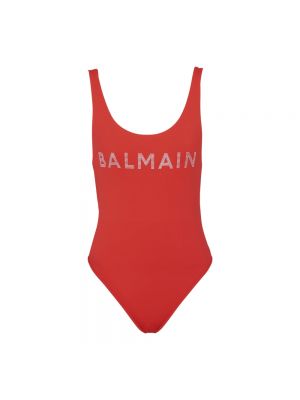 Einteiliger badeanzug Balmain rot