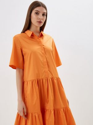 Платье-рубашка Sabrina Scala оранжевое