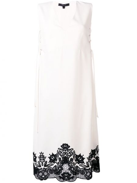 Vestido sin mangas con cordones Derek Lam blanco