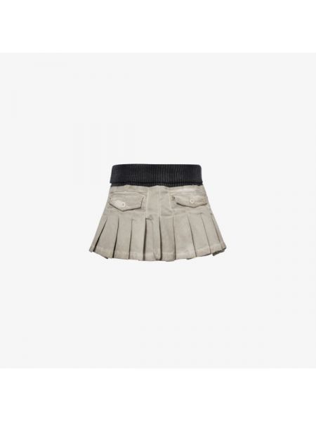 Хлопковая юбка мини с карманами Jaded London серая
