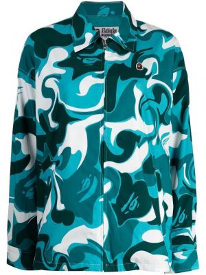 Giacca con stampa camouflage A Bathing Ape® blu