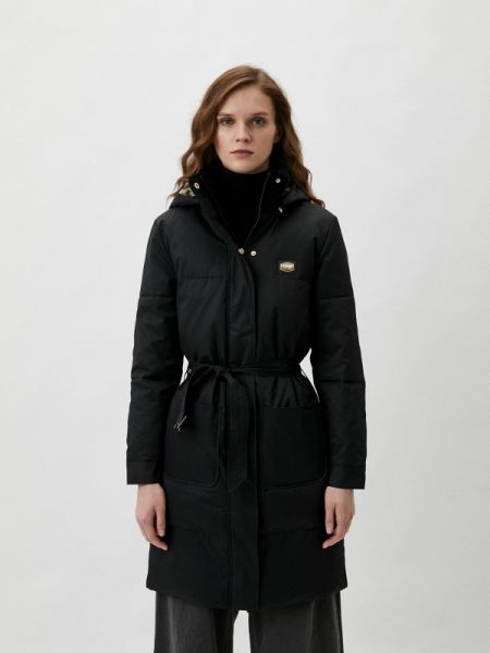 Утепленная демисезонная куртка Cavalli Class черная