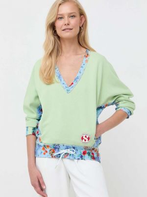 Bluza bawełniana Max&co. zielona