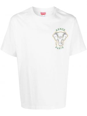 T-shirt con stampa Kenzo bianco