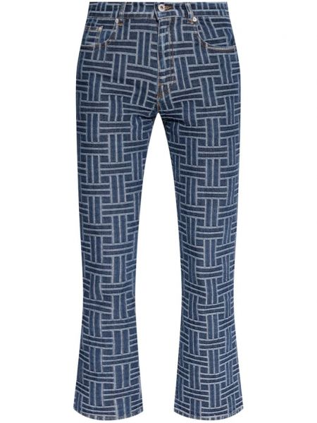 Jacquard flared jeans Kenzo blå