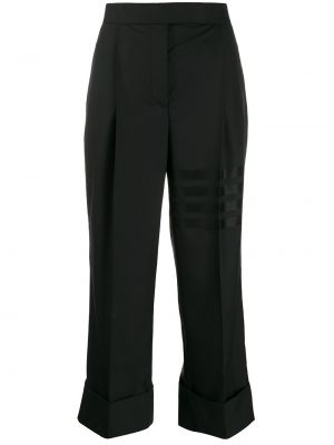 Pantalones de cintura alta Thom Browne negro