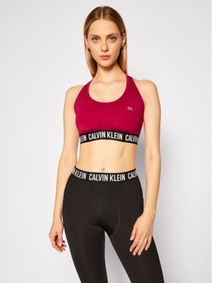 Calvin Klein Performance Podprsenkový top Medium Support 00GWF0K154 Fialová