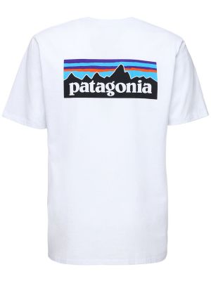 Camiseta de algodón Patagonia blanco