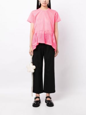 Asymmetrische t-shirt Comme Des Garçons pink