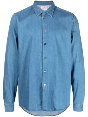 Džinsiniai marškiniai Ps Paul Smith mėlyna