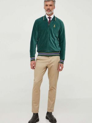 Bluza rozpinana sztruksowa Polo Ralph Lauren zielona