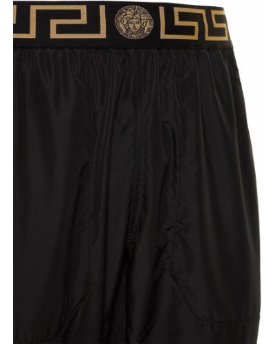 Nohavice Versace Underwear čierna